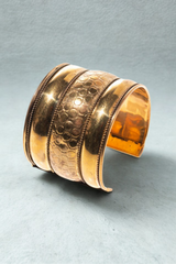 Bratara lata 5cm aurie cu finisaj antichizat