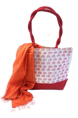 Geanta iuta rosu corai