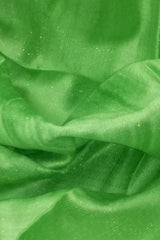 Esarfa Cara, Matase cruda indian Khadi verde-fistic