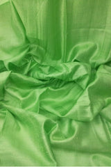 Esarfa Cara, Matase cruda indian Khadi verde-fistic