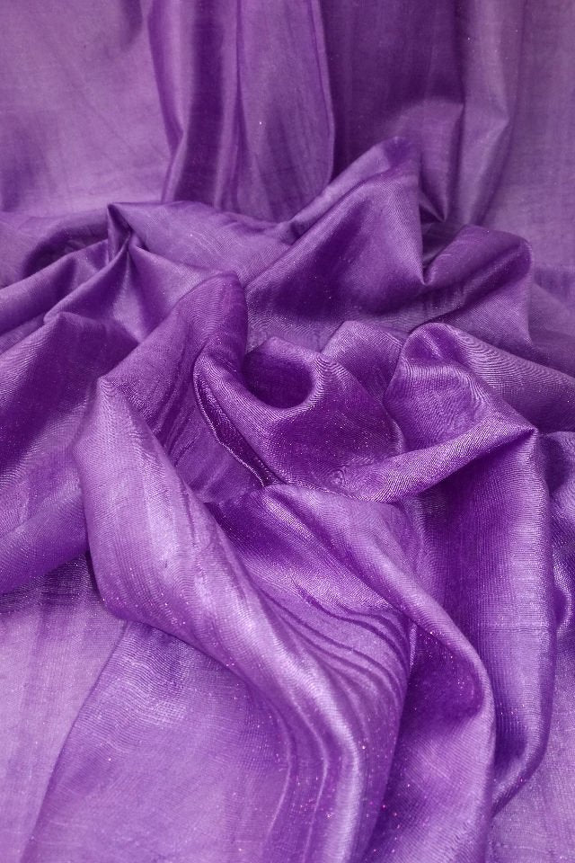 Esarfa Cara, Matase Cruda Indian Khadi Mov-Lila