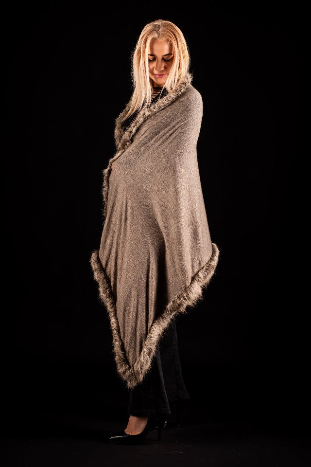 Sal cafeniu deschis uni cu blanita cafenie India