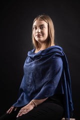 Esarfa matase bumbac  blumarin