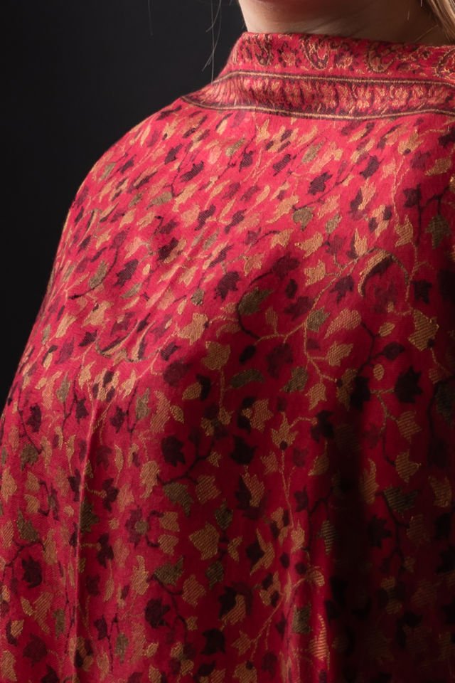 Şal Kani India, rosu- Cel mai bun șal din Pashmina
