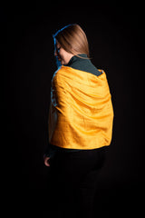 Esarfa Cara, Matase cruda Indian Khadi Galben