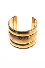 Bratara lata 5cm aurie cu finisaj antichizat