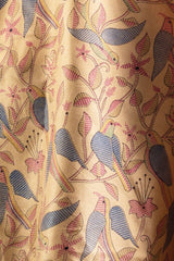 Esarfa matase indiana Tussar bej 